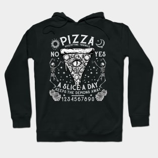 Pizza Mystifying Triangle - Gothic Ouija Witch Halloween Hoodie